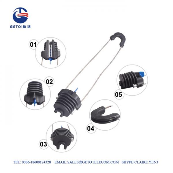 3mm 3KN ADSS Cable Clamp , Dead End Clamp For ABC Cable