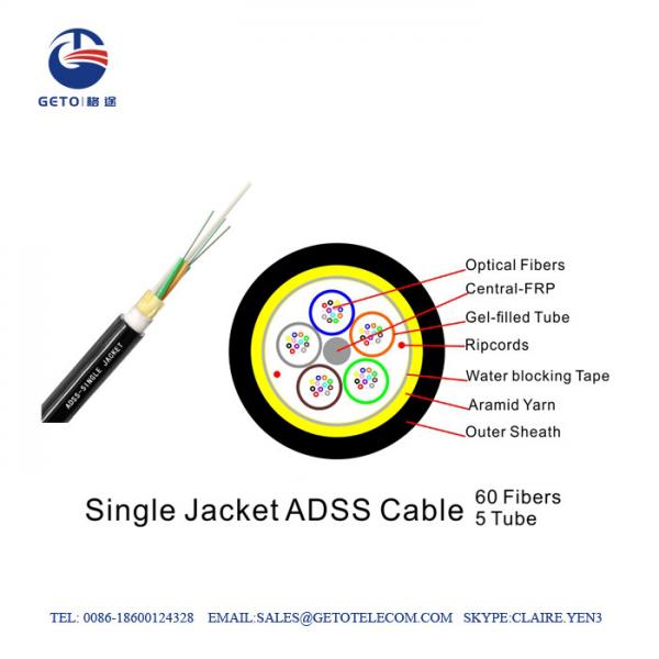 4000m PLENUM Self Supporting 96 Core Fiber Optic Cable