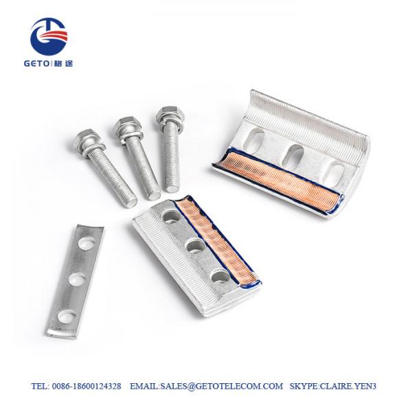 CAPG Bimetallic Copper Parallel Groove Clamp , Single Bolt Parallel Groove Connector