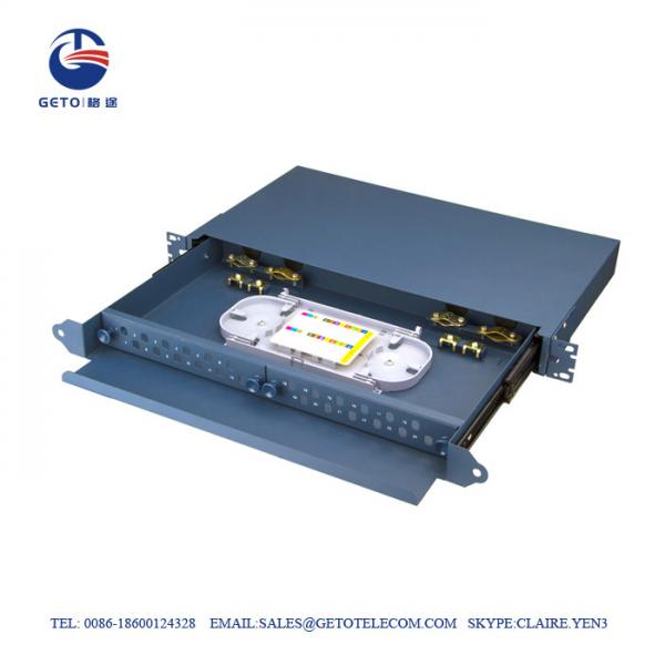  China CATV 24 Port FC ST Fiber Optic Patch Panel Cold Rolled Plate supplier