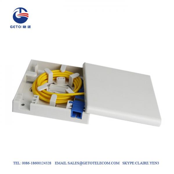  China FTTH Sc / APC Faceplate Wall Socket OEM Fiber Terminal Box IP65 supplier