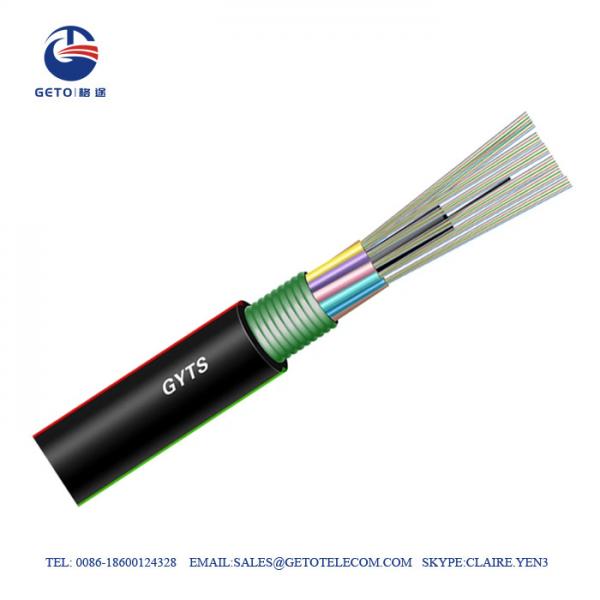  China GYTS 2 Core Single Mode Fiber Optic Cable supplier