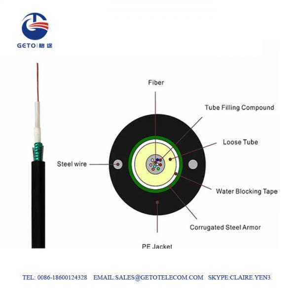  China GYXTW Single mode and Multimode Fiber Optic Cable supplier