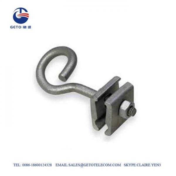 ISO 9001 Galvanized Steel 2mm Fiber Drop Wire Clamp , Mid Span Clamp