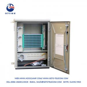  China Outdoor Fiber Optic Terminal Cabinet Wall Mounted 96 Core supplier