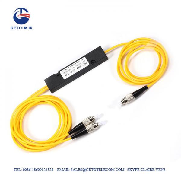  China Pigtail Type FTTH FC UPC Fiber Optic Splitter 1×2 PLC supplier