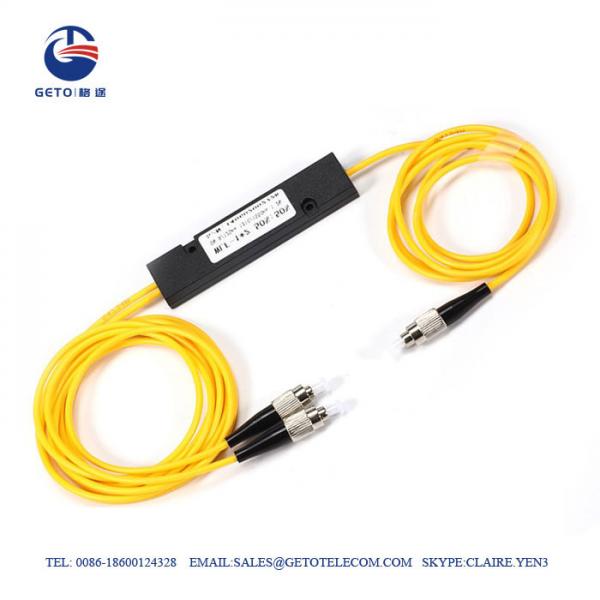 Pigtail Type FTTH FC UPC Fiber Optic Splitter 1×2 PLC