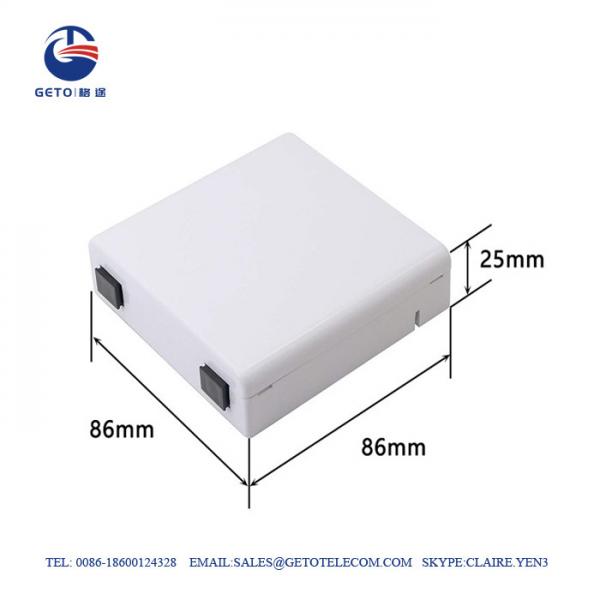 Sc / APC FTTH Fiber Terminal Box , IP65 Fiber Optic Distribution Box