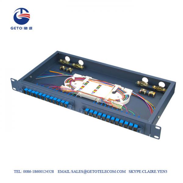  China Sliding Type Empty Box FC ST Fiber Optic Patch Panel 24 Port supplier