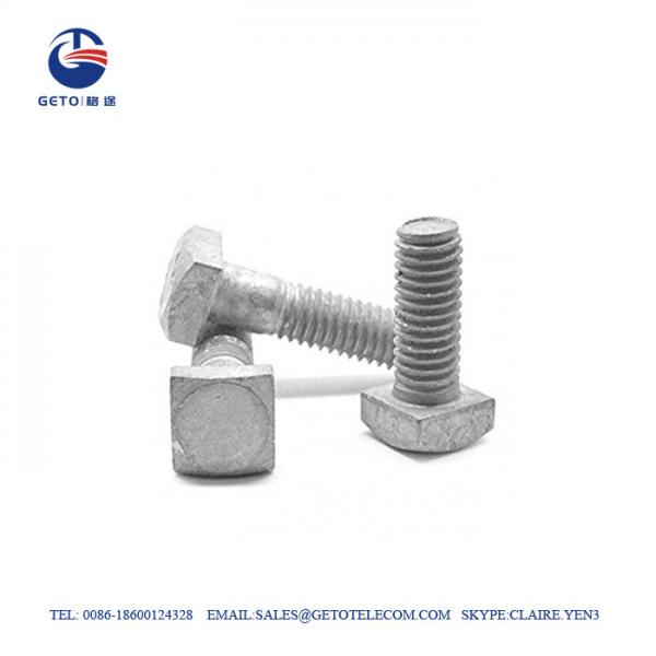 Square MB 11.5KN Galvanized Bolts And Nuts