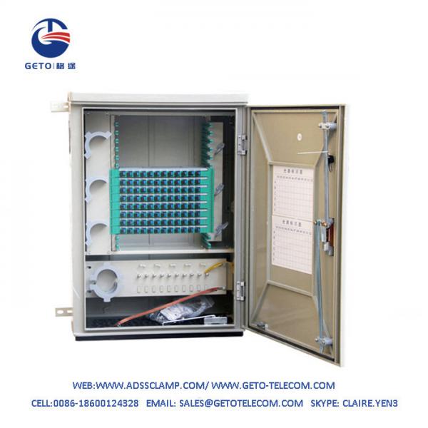  China Wall-mounted 96 Core Outdoor Fiber Optic Terminal Cabinet supplier