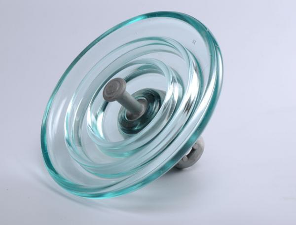 11KV Rated Voltage Glass Power Line Insulators High Temperature Resistance