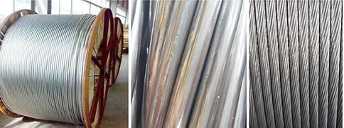  China 1.5 – 4.5mm Aluminum Conductor Steel Reinforced , Aluminum Conductor Cable Bare Insulation Material supplier