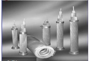 ACSS / TW Aluminium Alloy Conductors Excellent Self Damping Properties ISO9001 Certificated