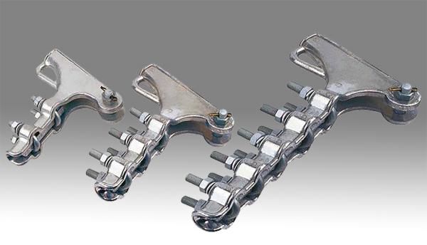  China Hot Dip Galvanized Dead End Clamp Silver White Malleable Iron 1.3 – 7.1kg Weight supplier
