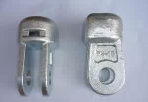 Hot Dip Galvanized Socket Clevis Clean Rust Free For 11KV Disc Porcelain Insulator