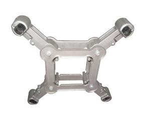 Square Frame Power Line Spacers Silver Color Double Direction Pendulum