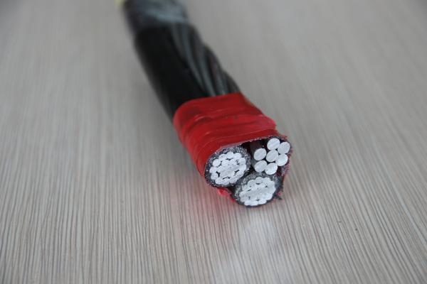 ASTM AAC Conductor ABC Aerial Bundle Aluminium Conductor Cable 2*6AWG 1*6AWG