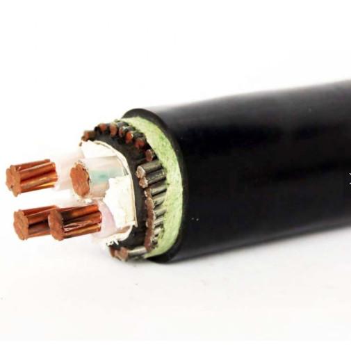  China 4 Core Armoured XLPE Copper Cable , 16mm PVC Low Voltage Armored Cable supplier