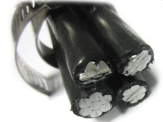 High Reliability Aerial Bunched Cable Three Core XLPE PVC PE Insulated