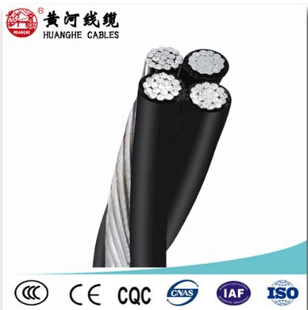  China Twisted Overhead Aerial Bundled Cable 2 Core Or 4 Core , Lv Abc Cable supplier
