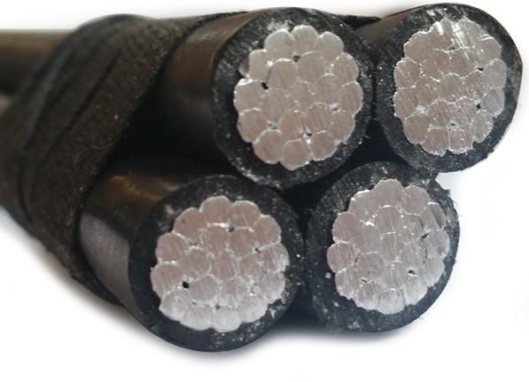 XLPE PVC PE Abc Aluminium Cable Five Core For Aerial Power Transmission