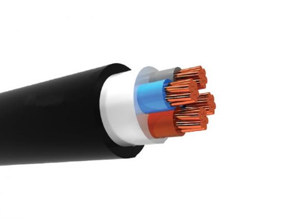 300 / 500V 70˚C 4 / 5 Core Armoured Cable , Light Polyvinyl Chloride Sheathed Cable