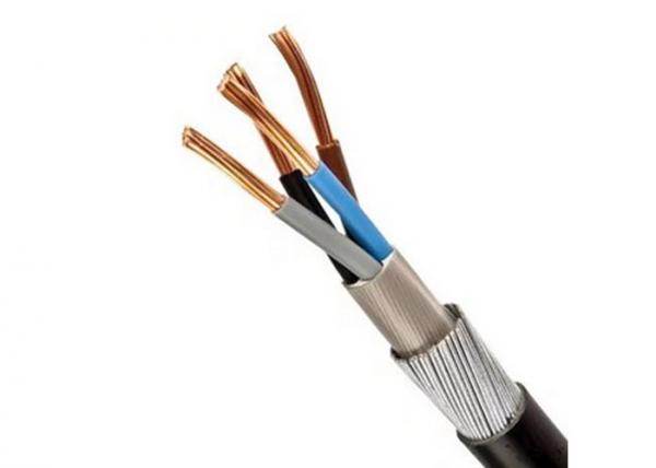  China 4 Cores Armoured Power Cable Pvc Insulated Double Sheathed Round Type With Armour supplier