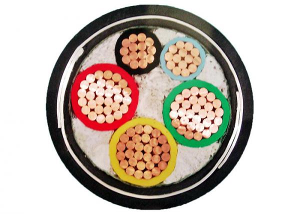 600 /1000V 3 phase 3+2 core LV Power Cable XLPE / PVC Insulation
