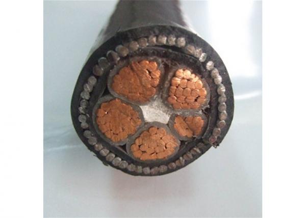 600/1000V 4phase 4+1 Core Low Voltage Electrical Cable XLPE/PVC Insulation