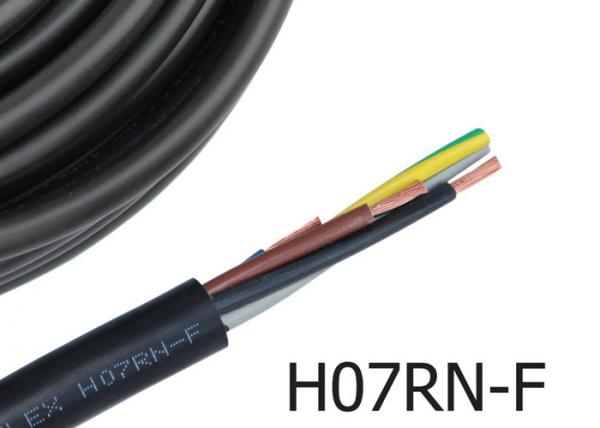  China Black Pump Power Cable , H07RN-F Flexible Copper Cable For Construction supplier