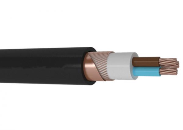  China Nycy 3 Cores Polyvinyl Chloride Cable Insulated / Double Sheathed Round Type With Concentric Conductor supplier