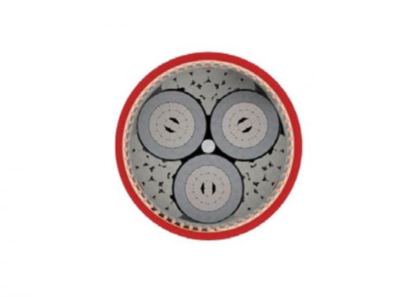Three Core Unarmoured MV Power Cable Aluminum Conductor Medium Voltage Power Cable