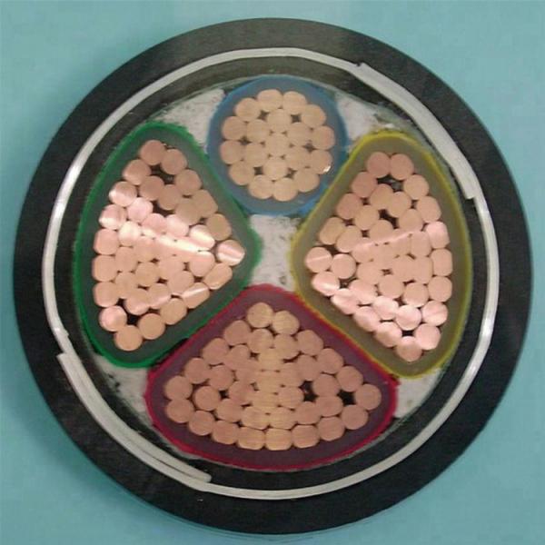 Underground 3 phase 4 core armoured electric low voltage power cable