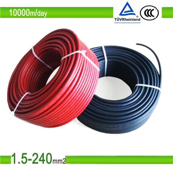  China 1.5 mm2, 2.5 mm2, 4 mm2, 6 mm2, 10 mm2, 16 mm2 Solar Panel Cable with TUV Certification supplier