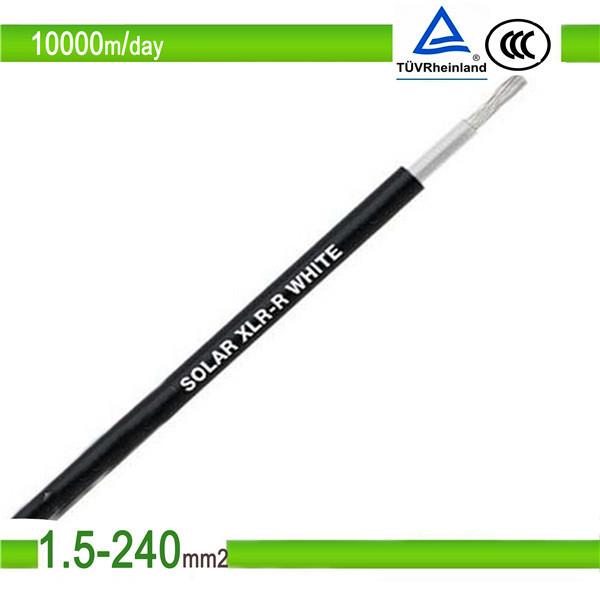  China 1.5mm2/10mm2 black color single core pv solar photovoltaic cable supplier