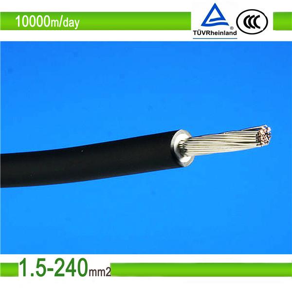  China 1.5mm2/10mm2 blue color single core pv solar photovoltaic cable supplier
