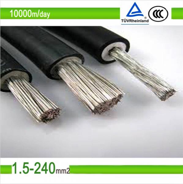  China 1.5mm2/2.5mm2/4mm2/6mm2/10mm2 black color pv solar photovoltaic cable supplier