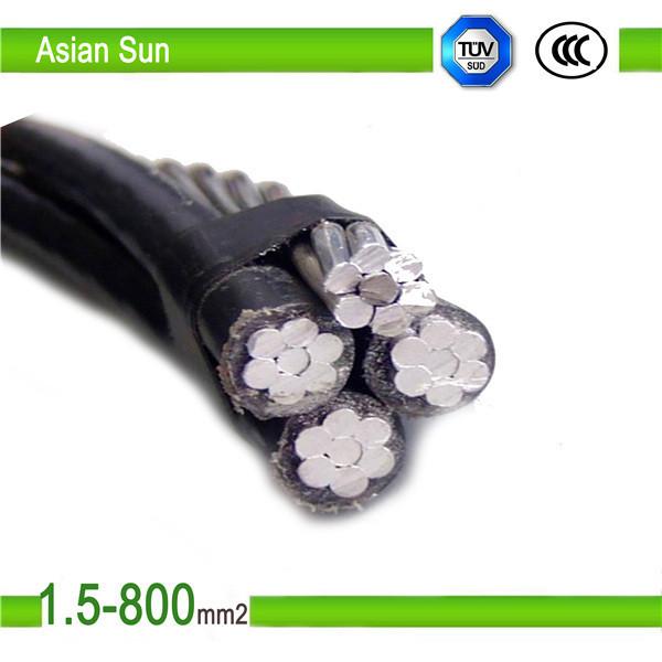 1KV PVC Insulation, Aluminum Conductor ABC Aerial Bunch Cable