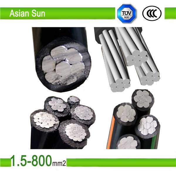 1KV XLPE/PVC Insulation, ACSR Conductor ABC Aerial Bunch Cable