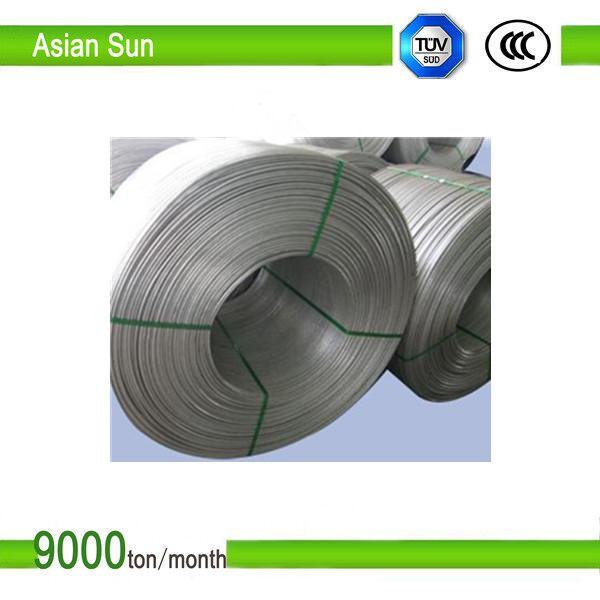 99.7% Purity,9.5mm Aluminum Wire Rod for Electrical Cable Purpose