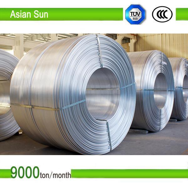  China 9.5mm Aluminum Wire Rod supplier