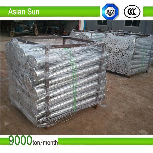 China Galvanized Ground Screw Piles with Flange for Solar Power supplier