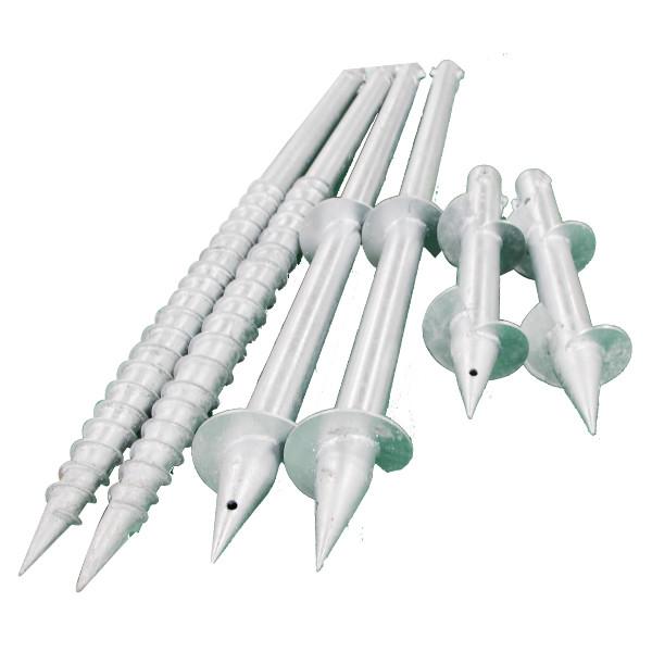 Ground anchor helical screw piles