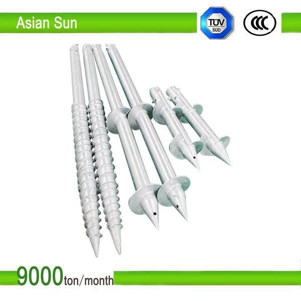 helical screw piles for solar system