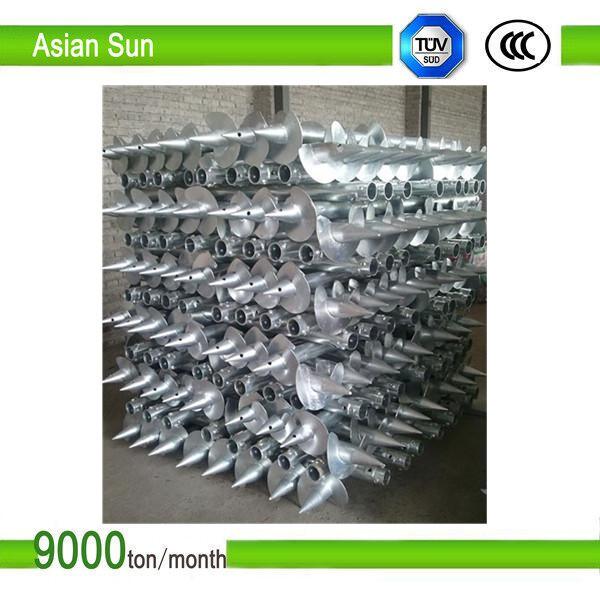 Screw Pile for Solar Energy Mounting System with TUV