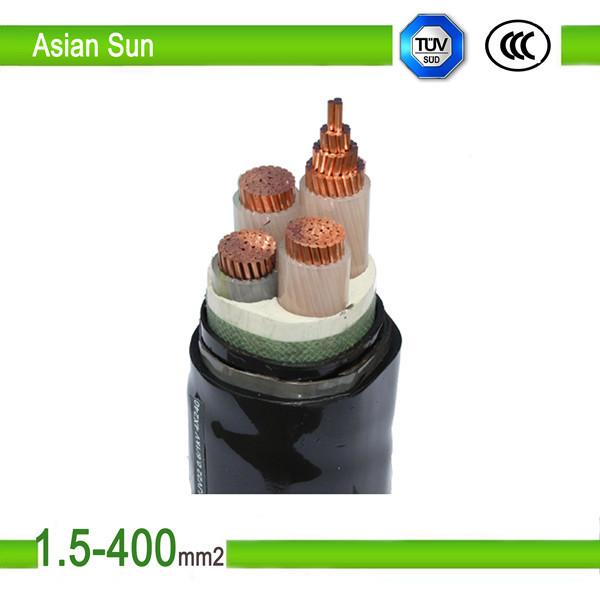 TUV Certificate aluminum conductor 4 core electrical power cable 4*6mm2