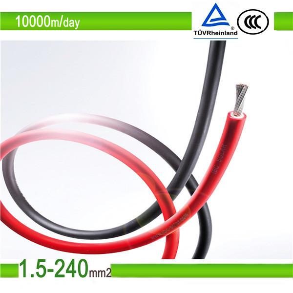  China tuv uv resistant mc4 pv solar cable/dc 4mm2 solar cable/pv1-f 6mm2 solar cable supplier