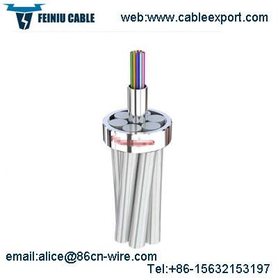  China Single Mode Ground Wire OPGW Fiber Optic Cable supplier