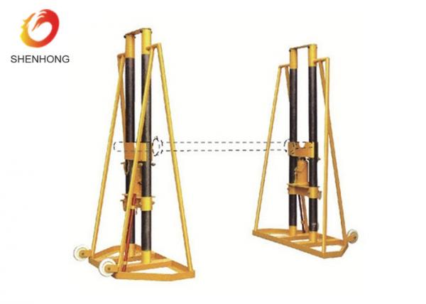  China 10 Ton Hydraulic Cable Drum Jacks Cable Jack Stand For Releasing Cables supplier
